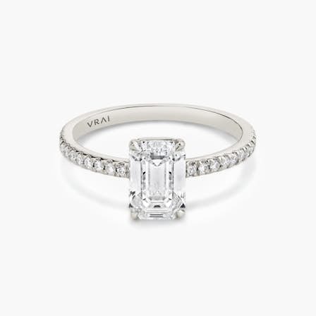 Signature Pave Emerald Diamond Ring