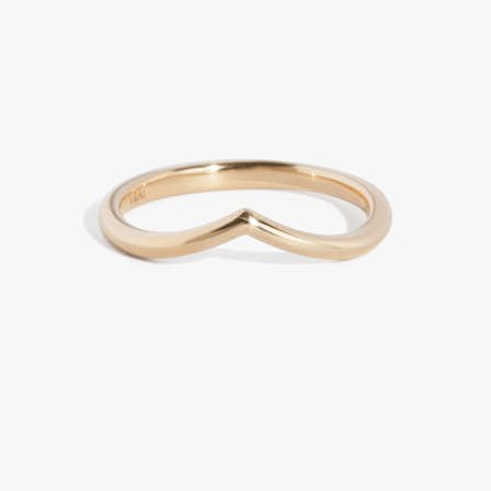 Chevron wedding band