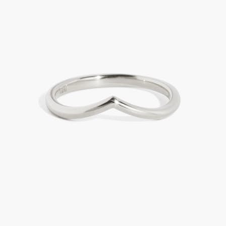 Dip Wedding Ring White Gold
