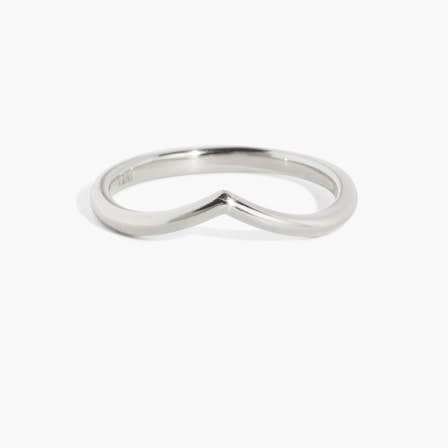 Vintage Platinum Wedding Band