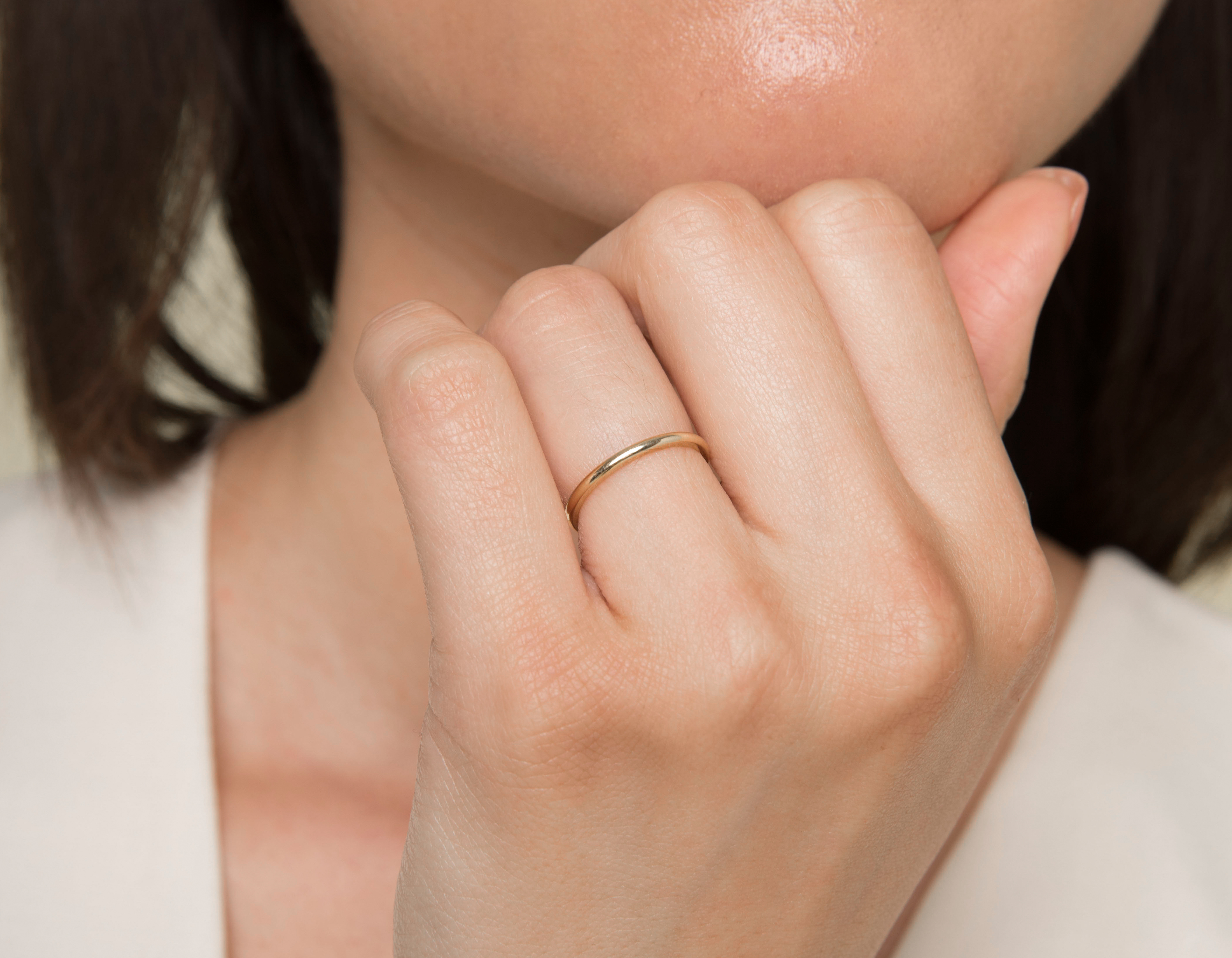 Full round wedding band sale