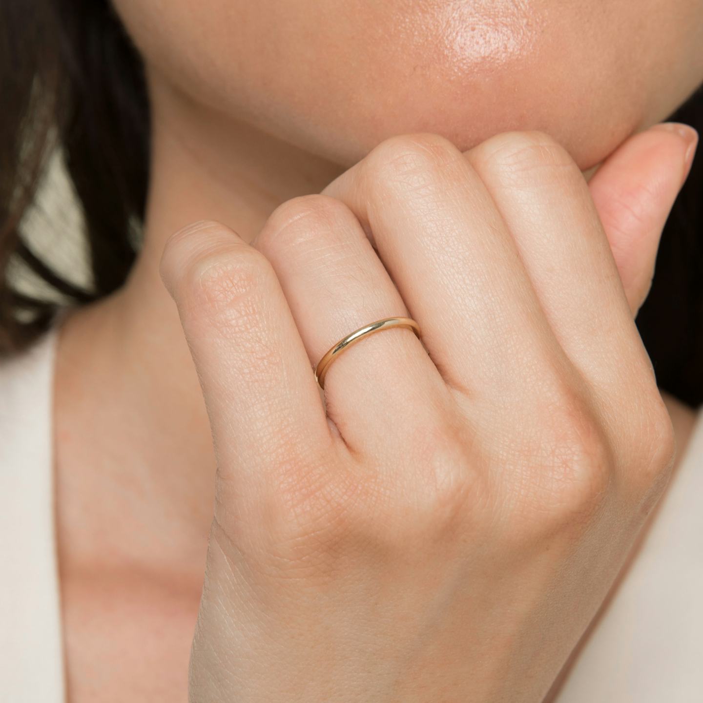 The Round Ehering | 14k | 14k Roségold | Ringbreite: Small - 1.5mm
