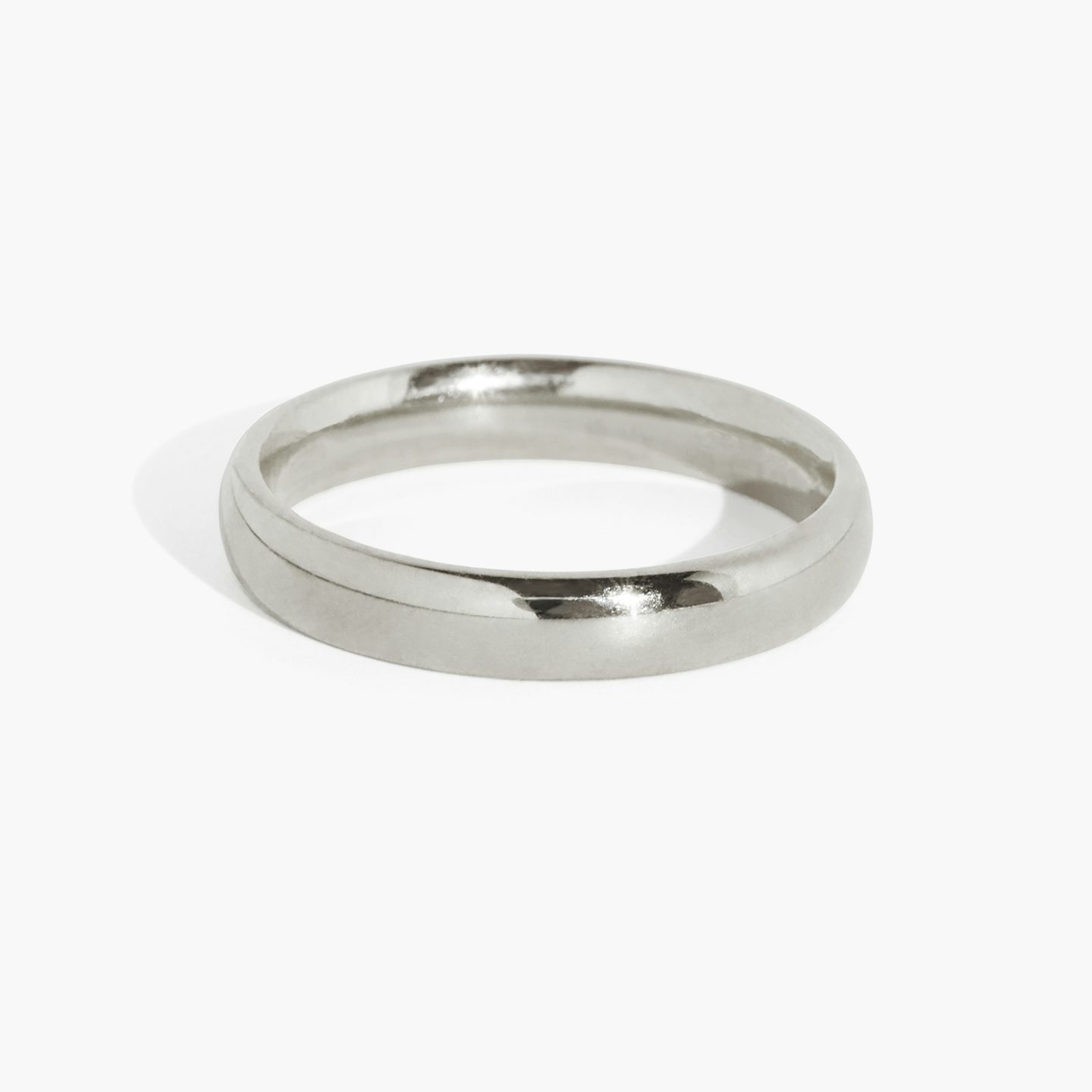 The Round Ehering | Platin | Ringbreite: Medium - 3mm