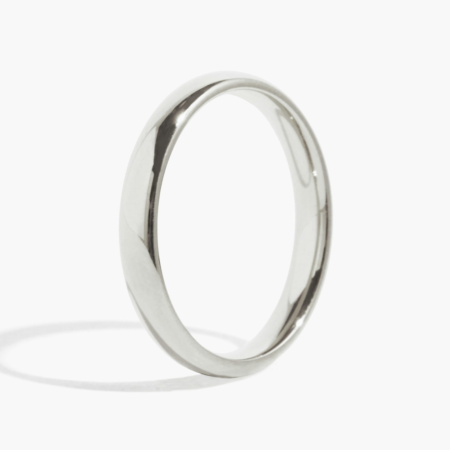 The Round Ehering | Platin | Ringbreite: Medium - 3mm