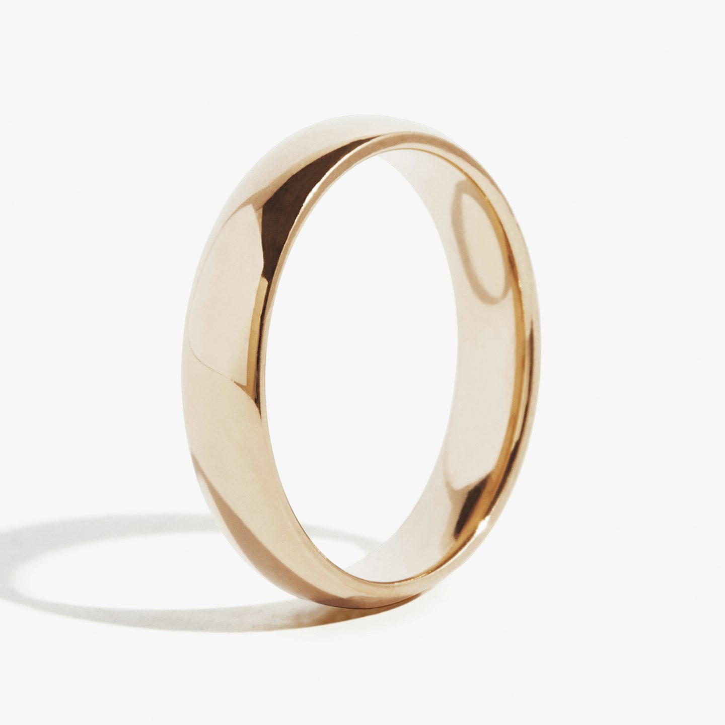 The Round | 14k | 14k Rose Gold | Band width: Large - 4.5mm