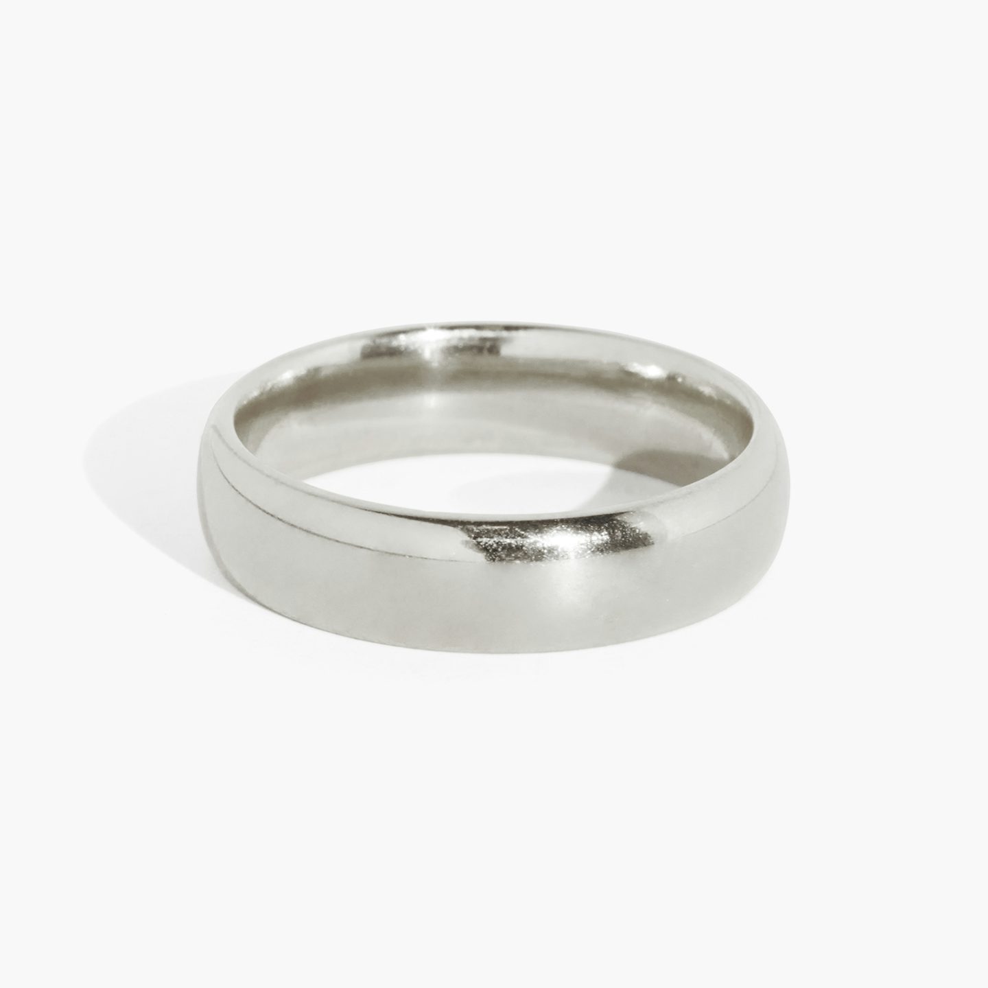 The Round | Platinum | Band width: Large - 4.5mm
