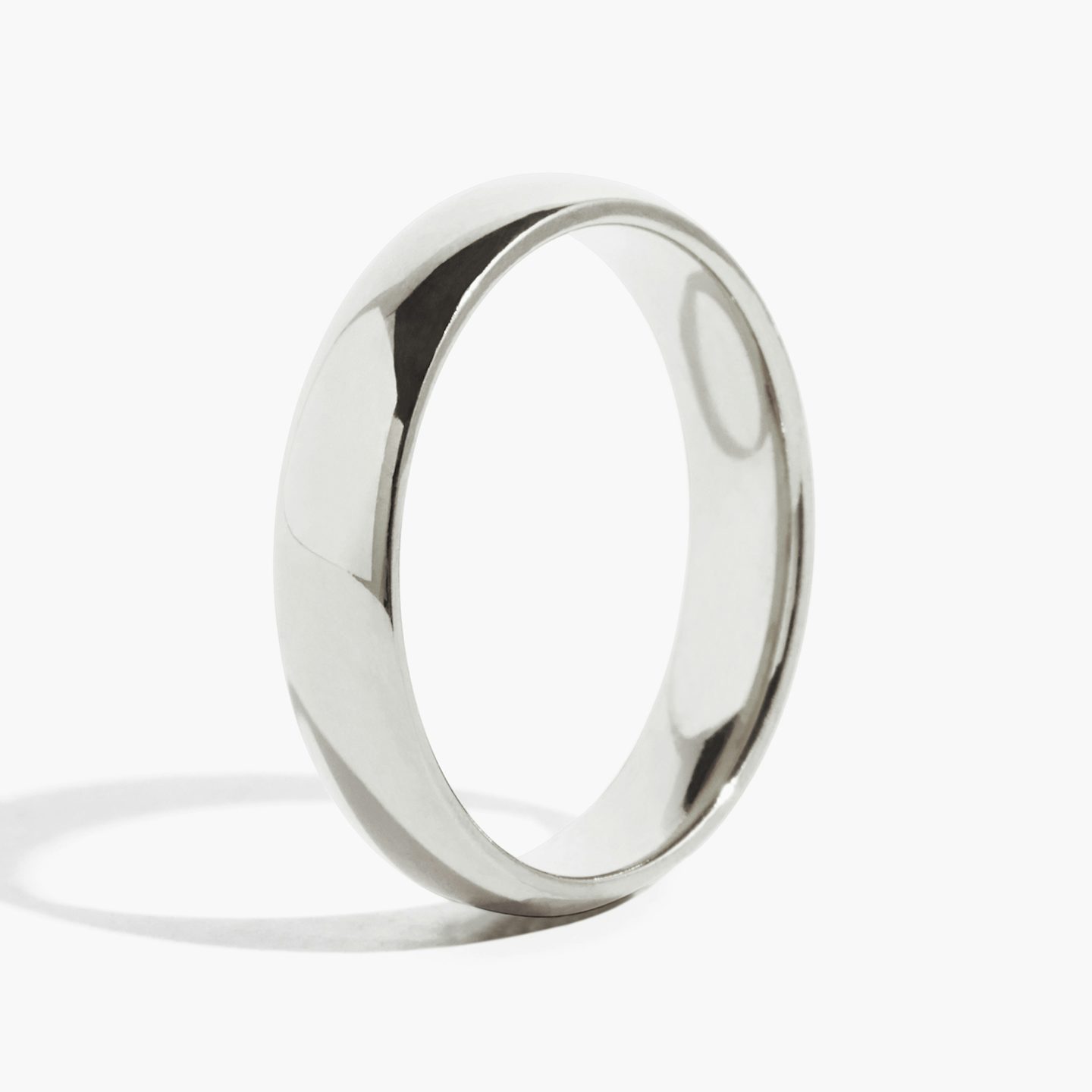 The Round | Platinum | Band width: Large - 4.5mm