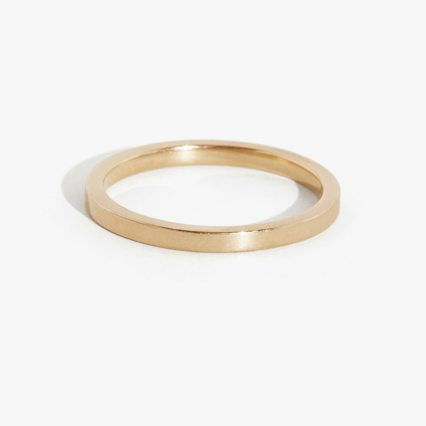 The Flat | 14k | 14k Rose Gold | Band width: Small - 1.5mm