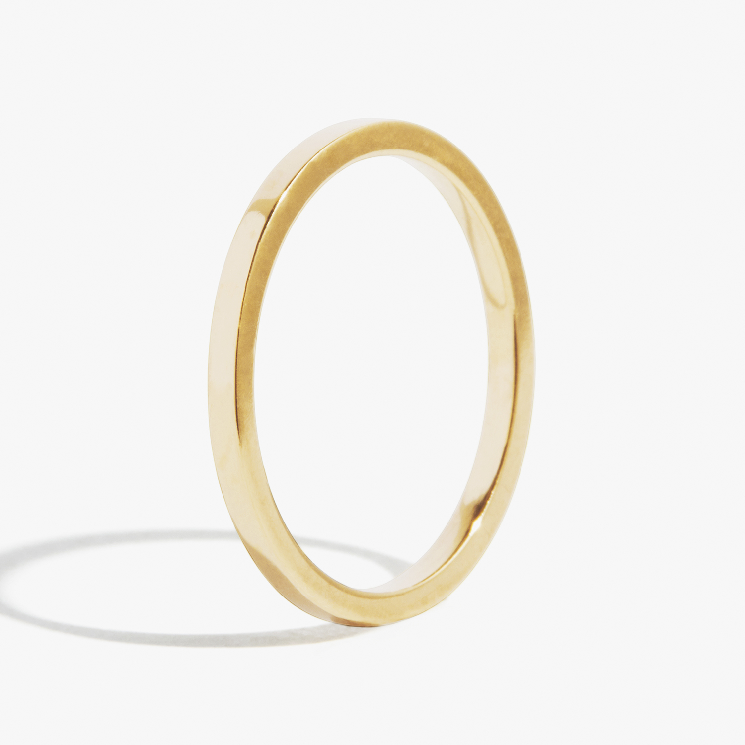 Mens Flat Gold Ring (6 mm)