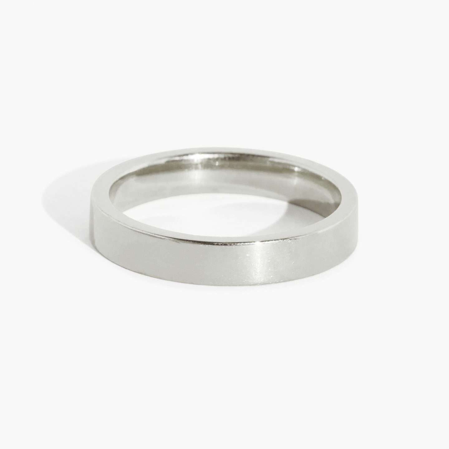 Alliance Flat | 18k | Or blanc 18 carats | Largeur de l'anneau: Moyen - 3 mm