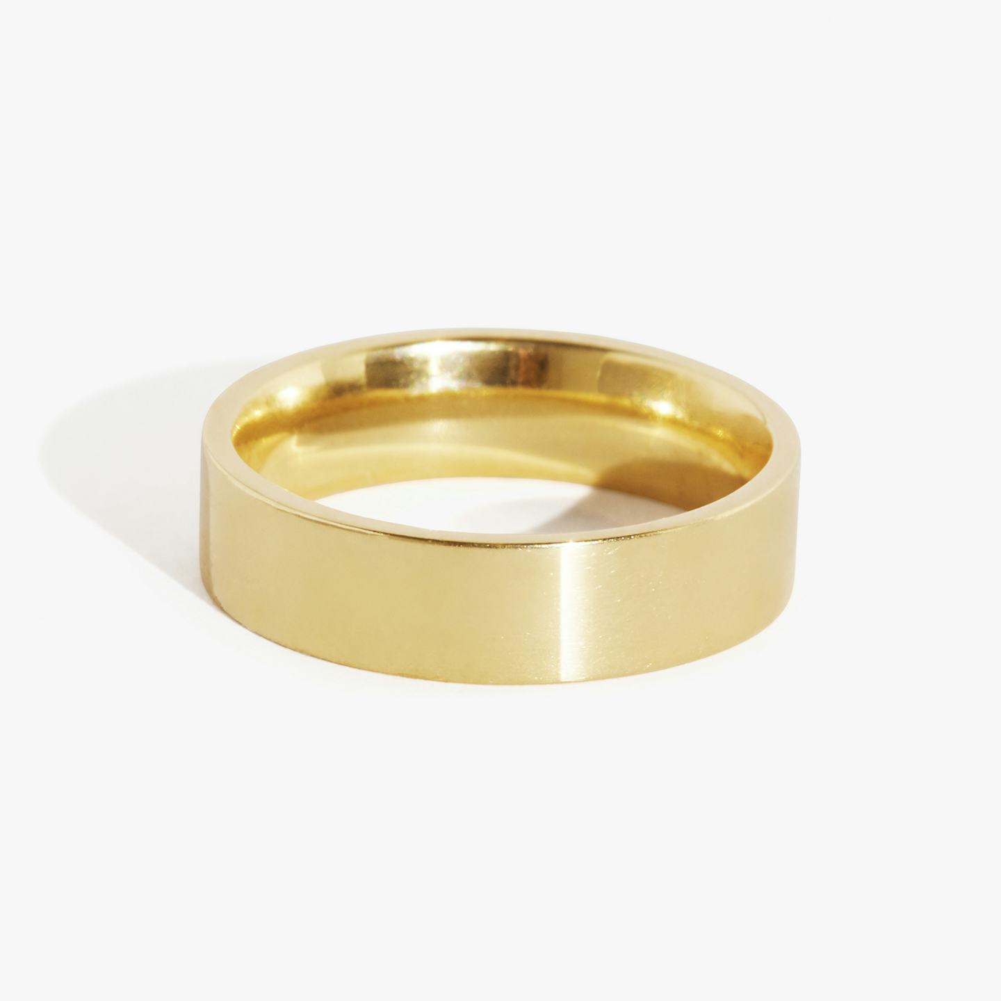 The Flat | 18k | 18k Yellow Gold | Band width: Large - 4.5mm