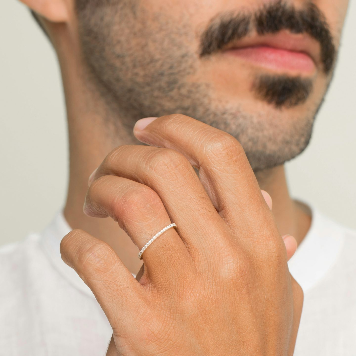 The Infinity Band | round-brilliant | 14k | rose-gold | bandWidth: 0.01ct