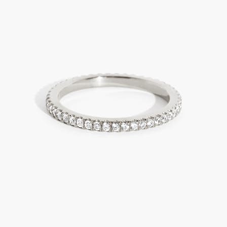 Infinity Round Brilliant wedding ring