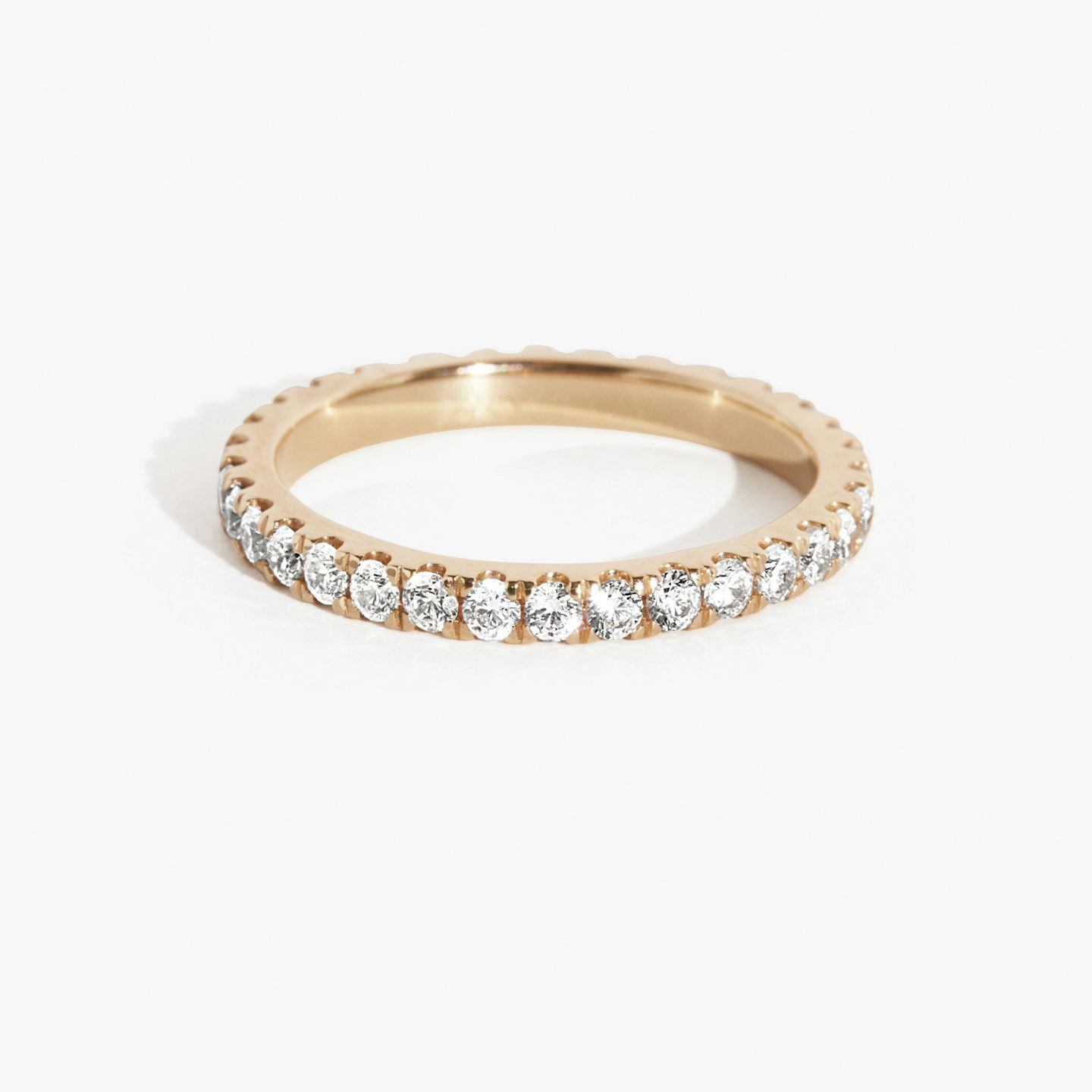 The Infinity Band | Round Brilliant | 14k | 14k Rose Gold | Band width: Large