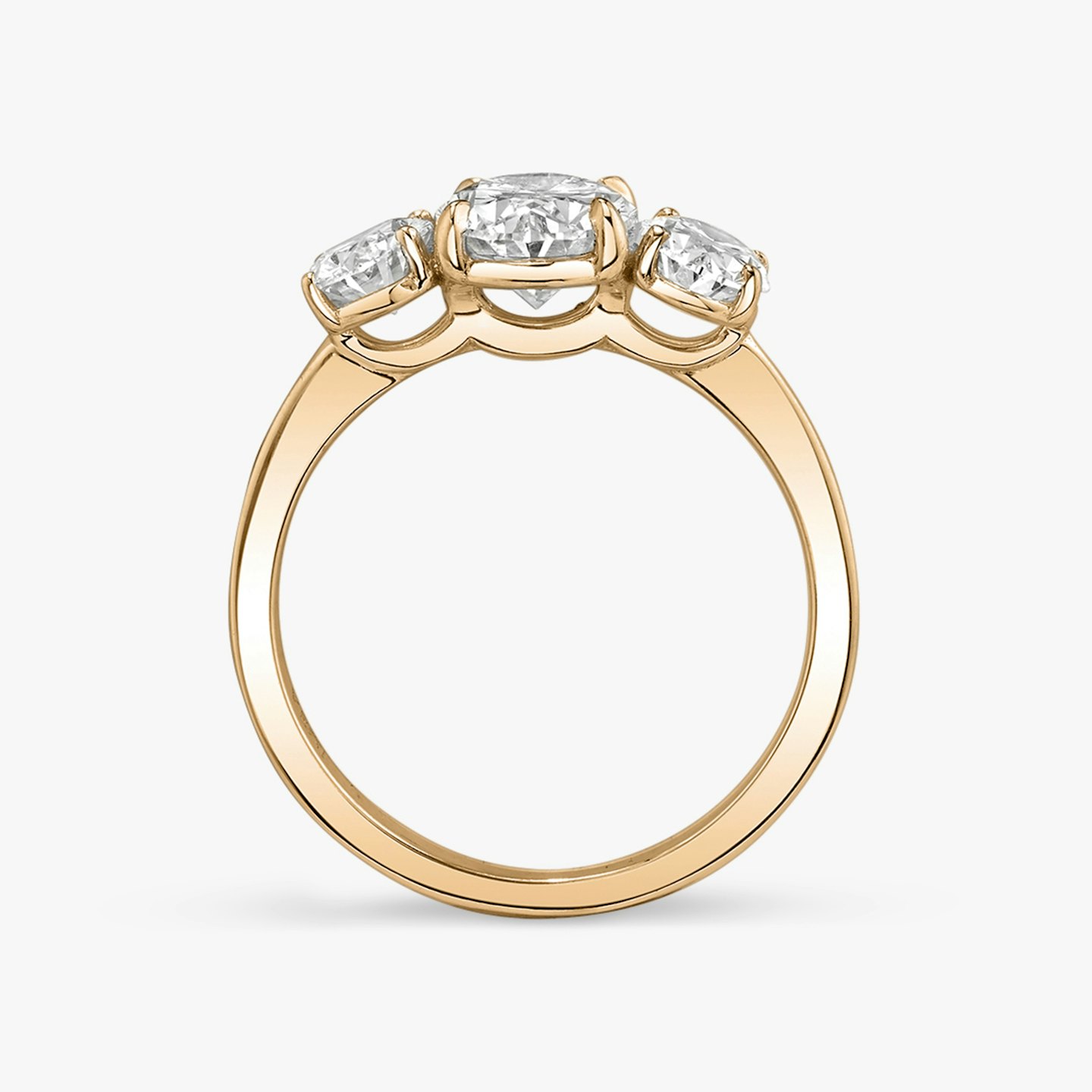 Three Stone Engagement Ring Closeup image of Three Stone Engagement Ring