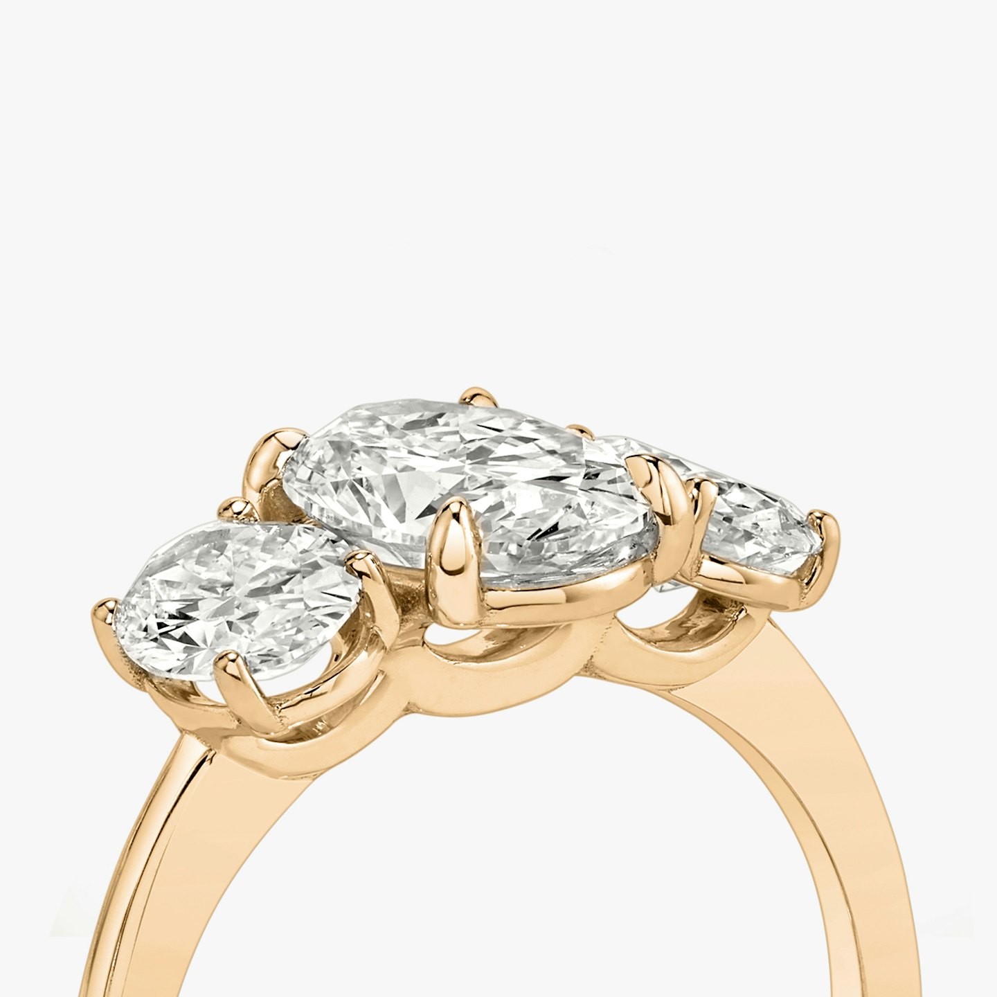 Three Stone Engagement Ring Closeup image of Three Stone Engagement Ring