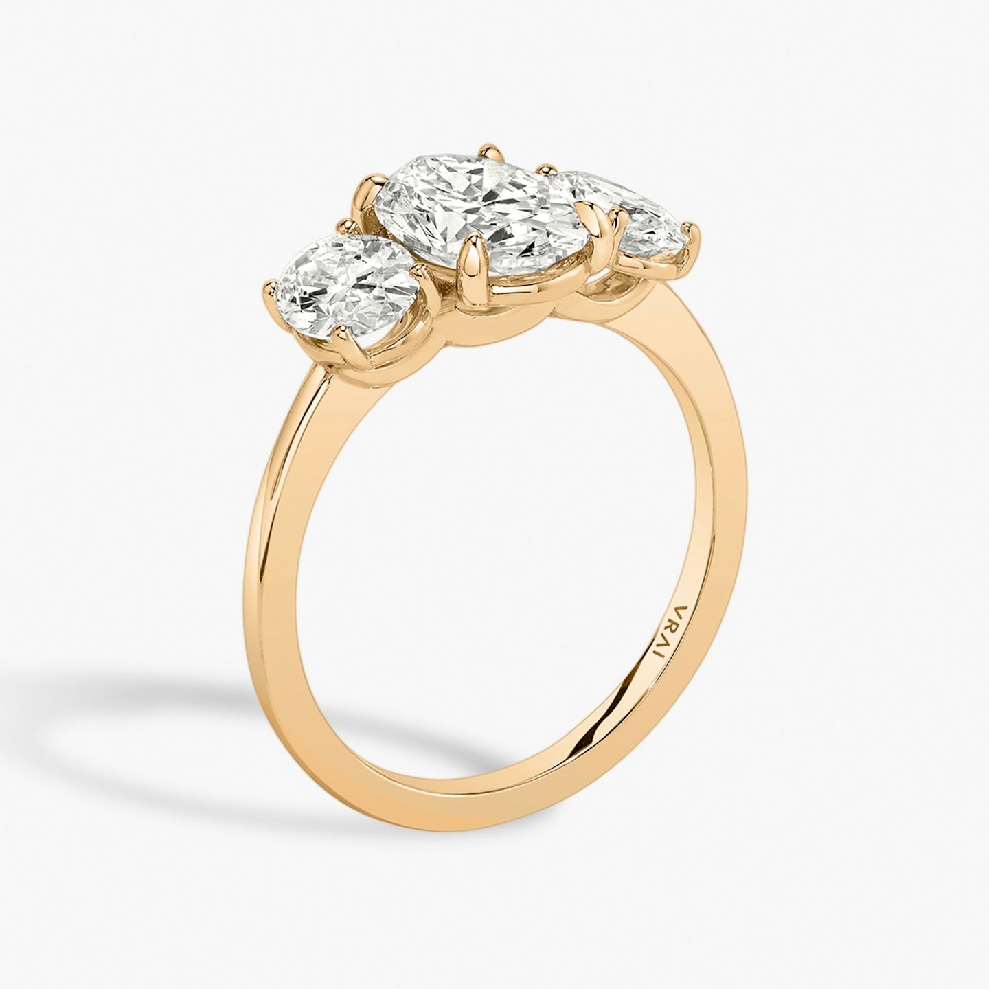 Three Stone Engagement Ring Closeup image of Three Stone Engagement Ring