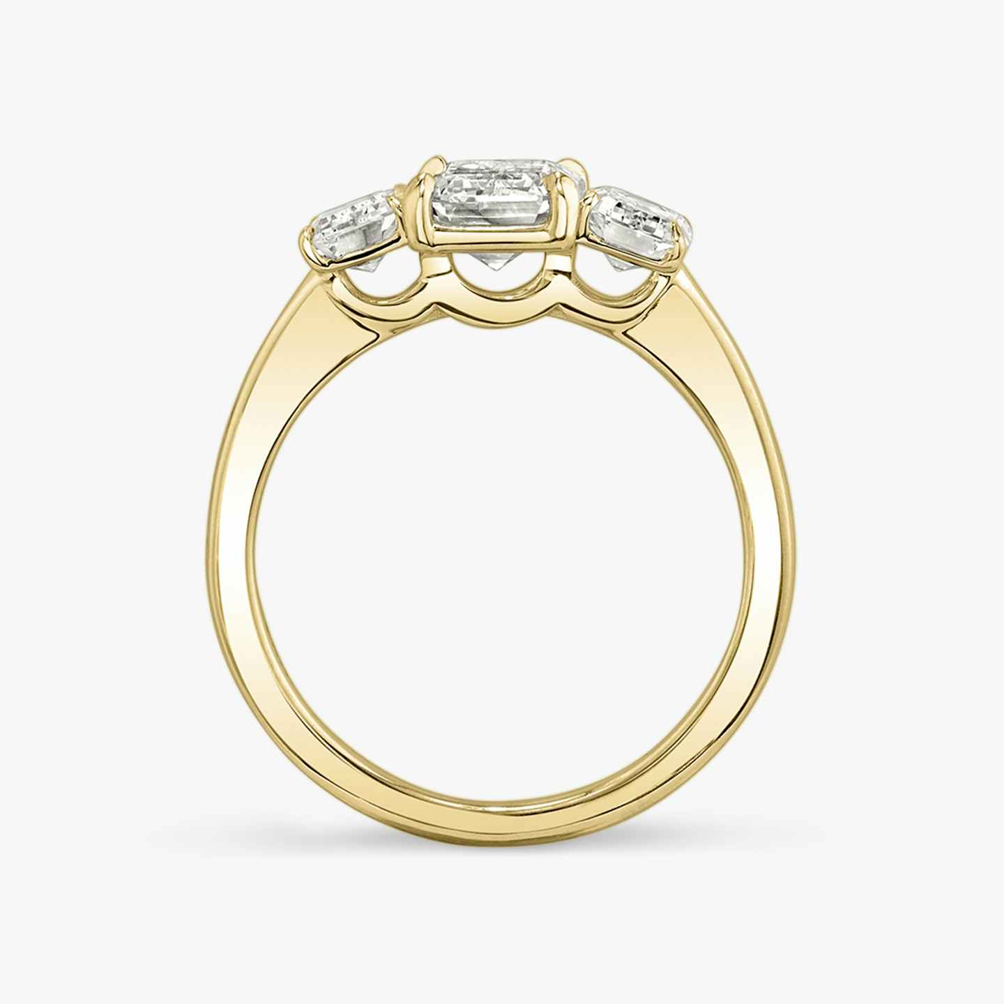 Three Stone Engagement Ring Closeup image of Three Stone Engagement Ring