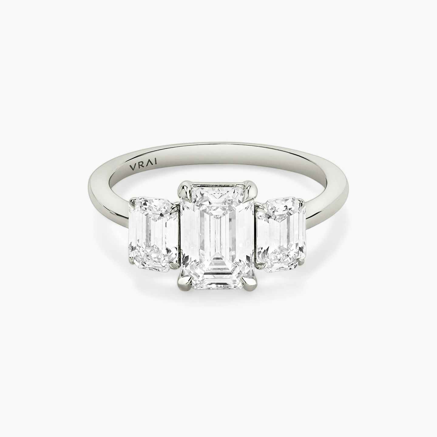 Three Stone Engagement Ring Closeup image of Three Stone Engagement Ring