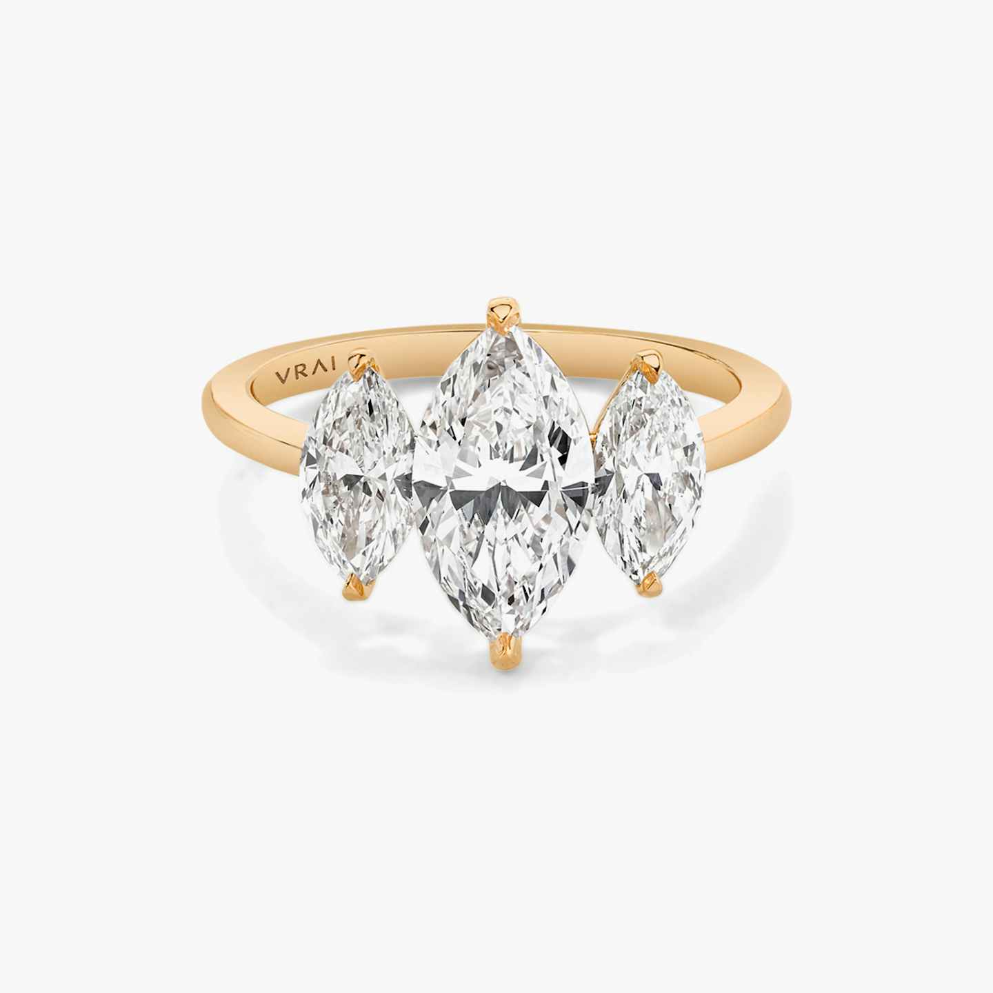 Three Stone Engagement Ring Closeup image of Three Stone Engagement Ring