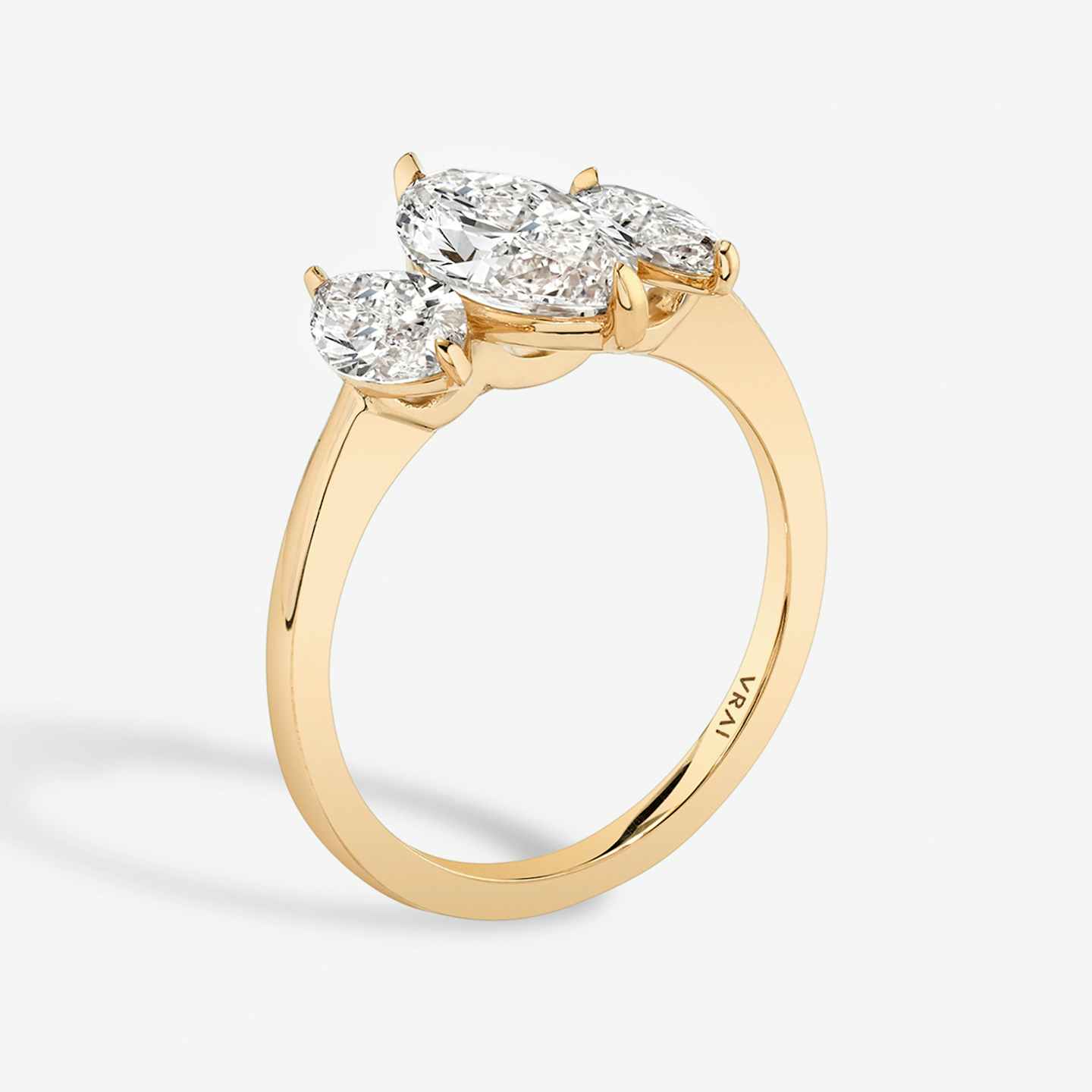 Three Stone Engagement Ring Closeup image of Three Stone Engagement Ring