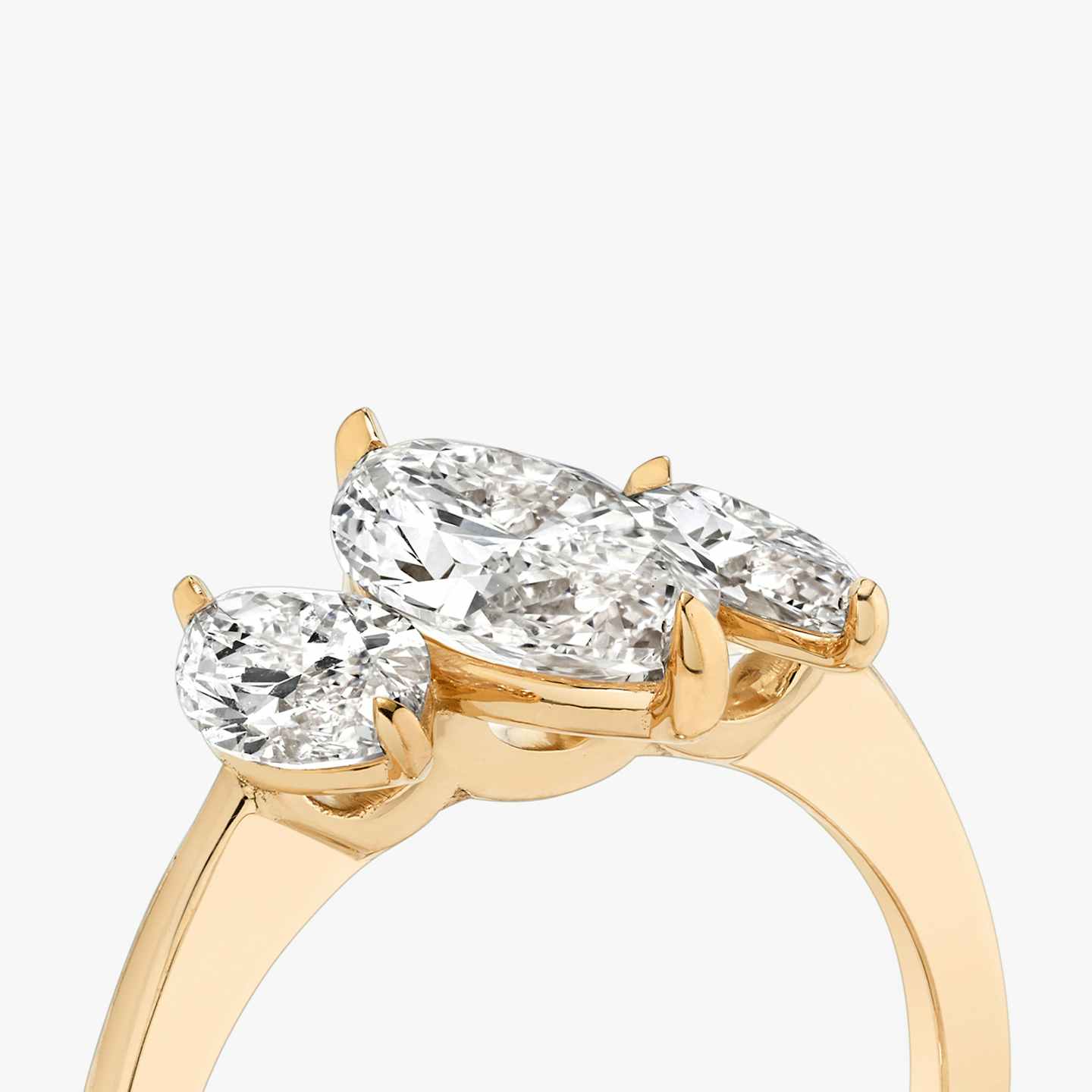 Three Stone Engagement Ring Closeup image of Three Stone Engagement Ring