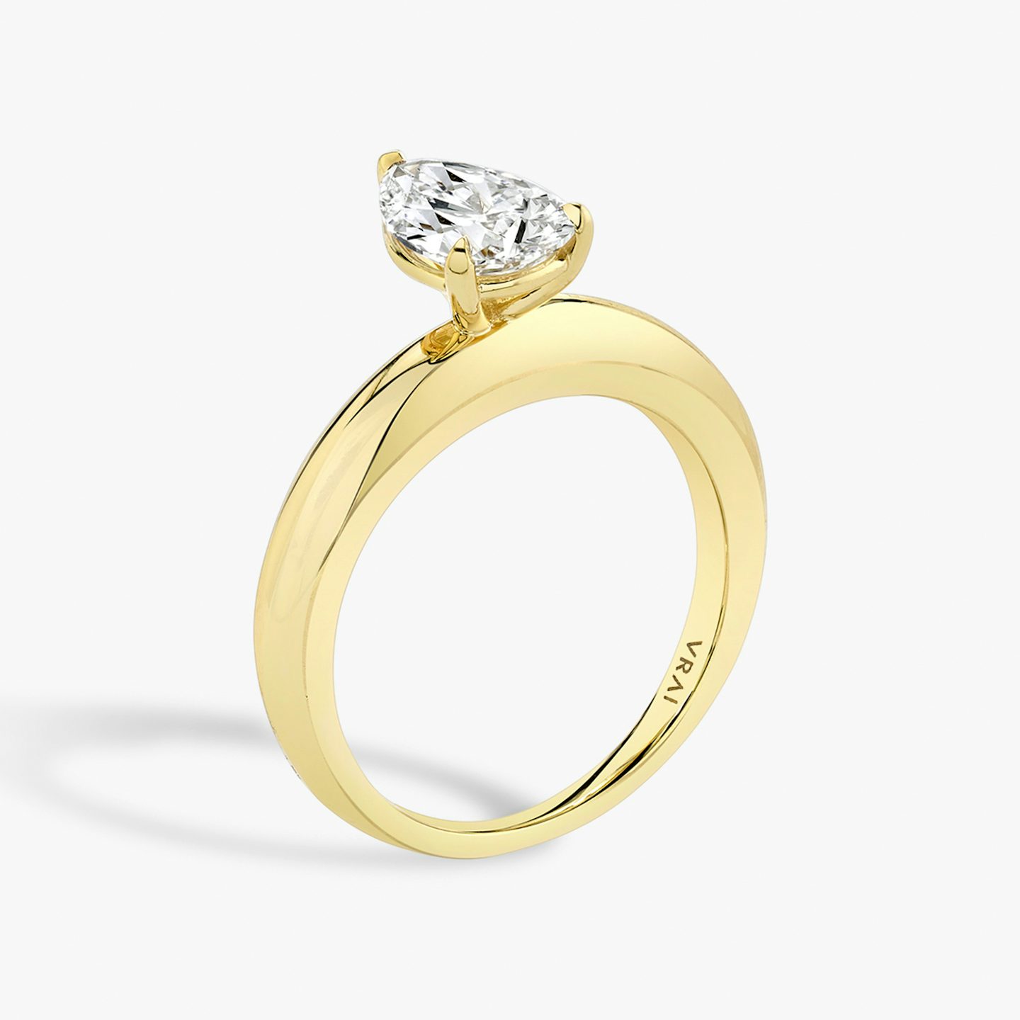 The Curator | pear | 18k | yellow-gold | bandAccent: plain | diamondOrientation: vertical | caratWeight: other
