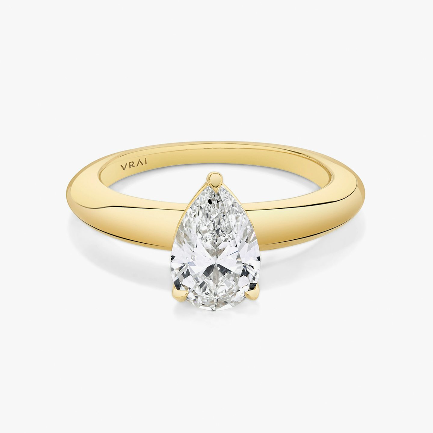 The Curator | pear | 18k | yellow-gold | bandAccent: plain | diamondOrientation: vertical | caratWeight: other