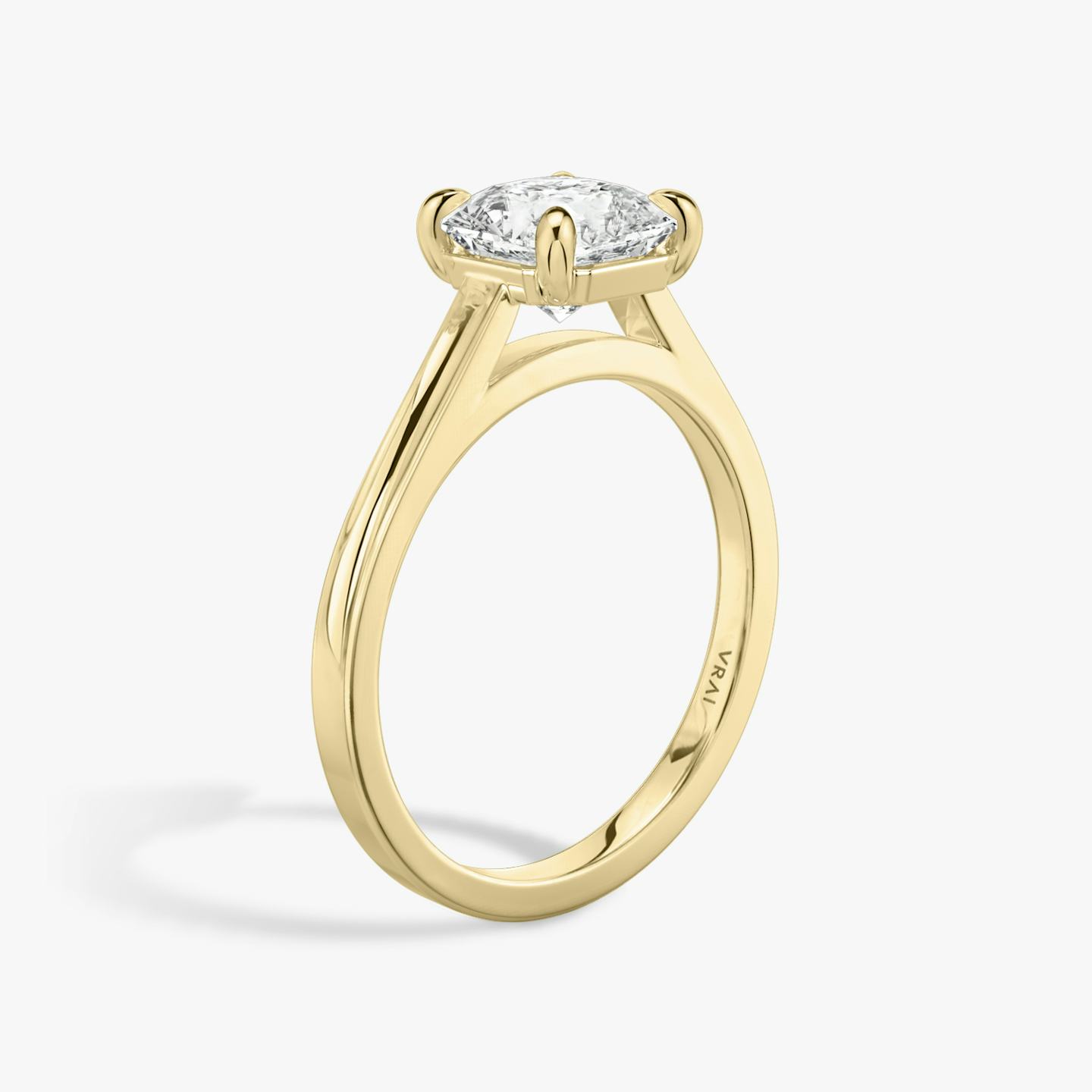Cathedral Asscher Diamond Engagement Ring