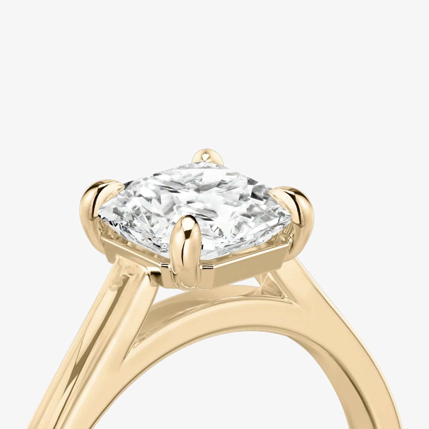 The Cathedral | Asscher | 14k | 14k Rose Gold | Band: Plain | Diamond orientation: vertical | Carat weight: See full inventory