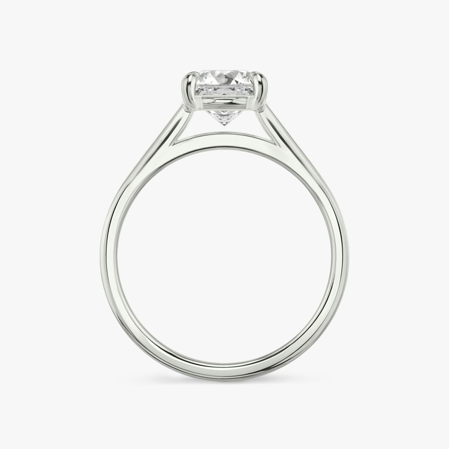 The Cathedral | Asscher | 18k | 18k White Gold | Band: Plain | Diamond orientation: vertical | Carat weight: See full inventory