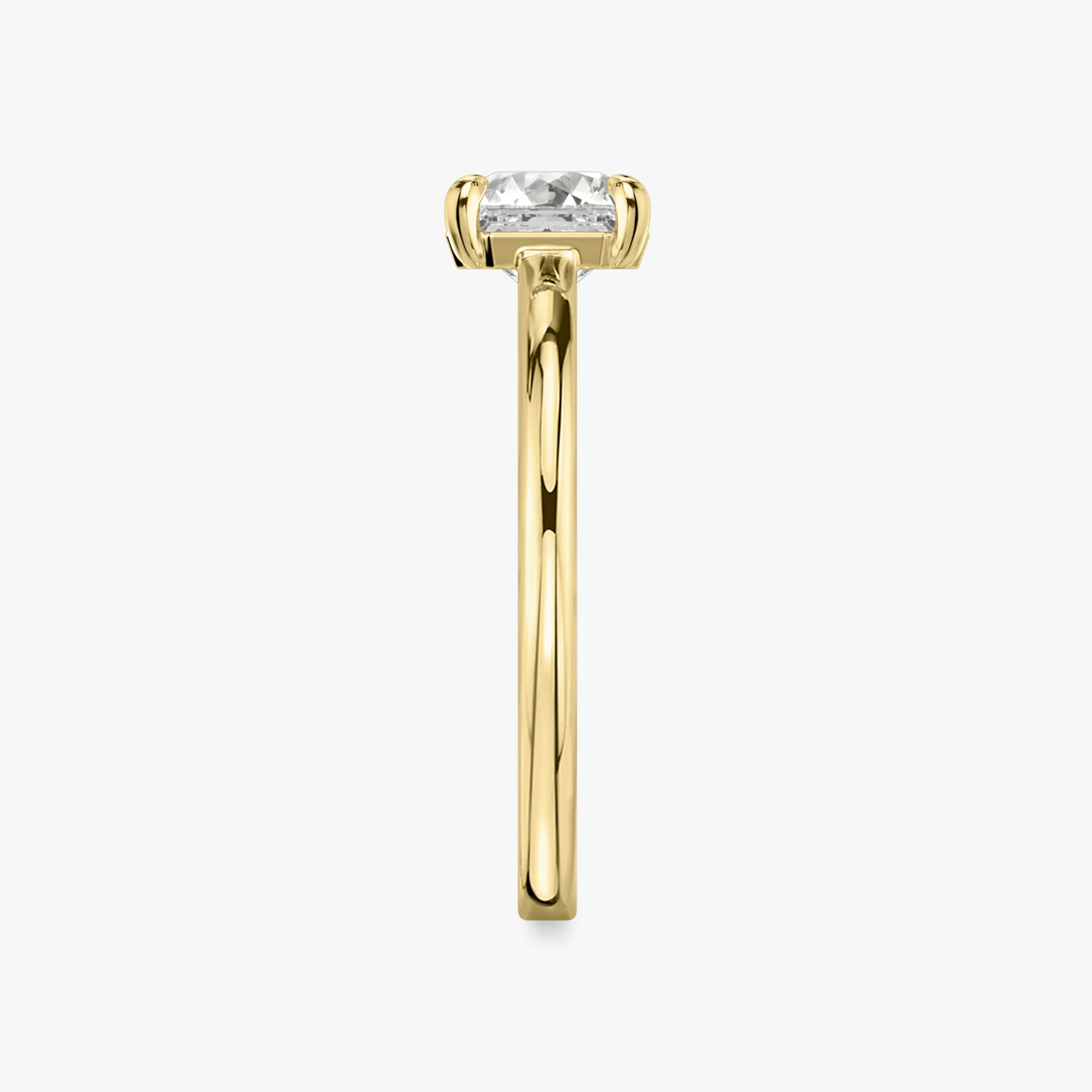 The Cathedral | Asscher | 18k | 18k Yellow Gold | Band: Plain | Diamond orientation: vertical | Carat weight: See full inventory