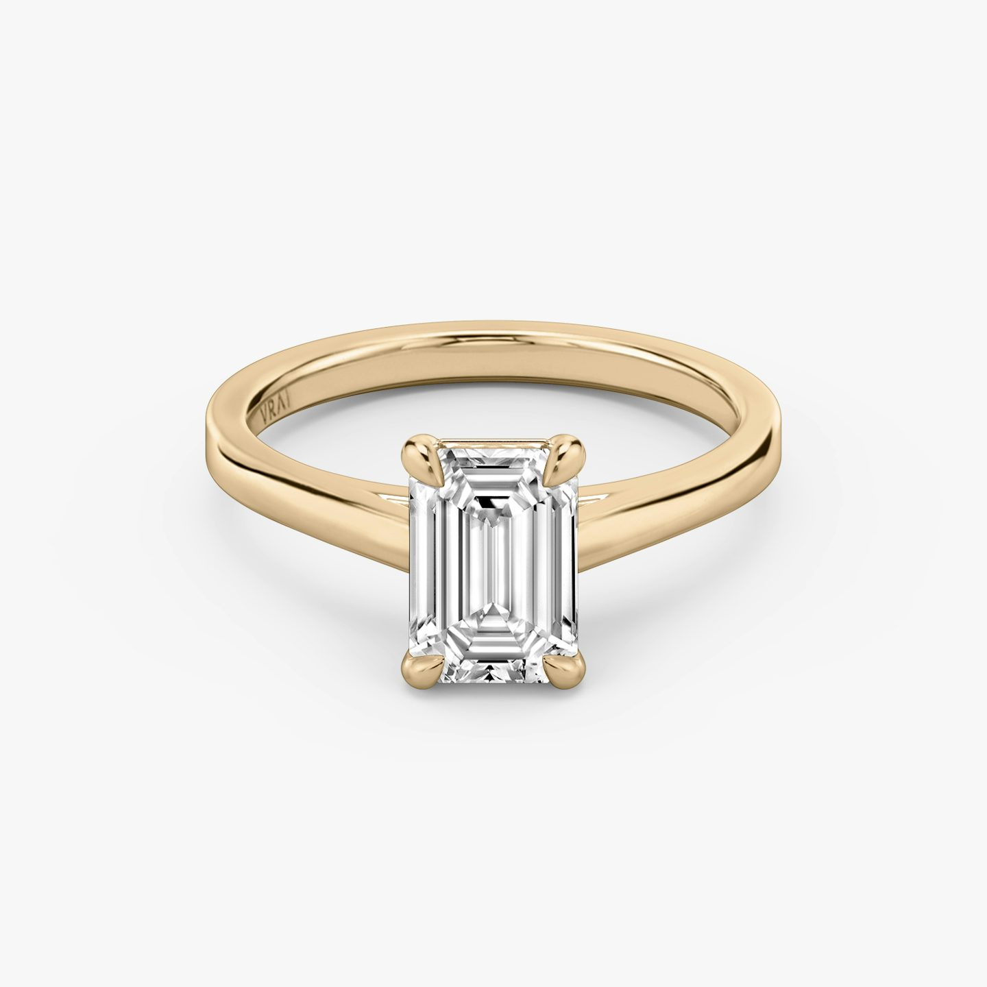 Cathedral | Emerald | 14k | 14k Roségold | Ring: Schlicht | Diamantausrichtung: vertical | Karatgewicht: Gesamtbestand ansehen
