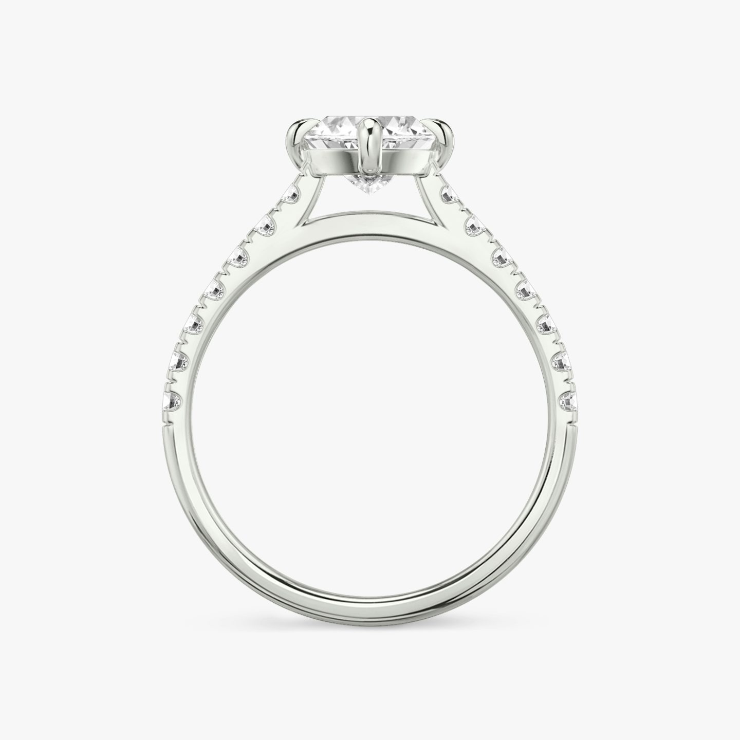 The Cathedral | Pavé Marquise | Platinum | Band: Pavé | Diamond orientation: vertical | Carat weight: See full inventory