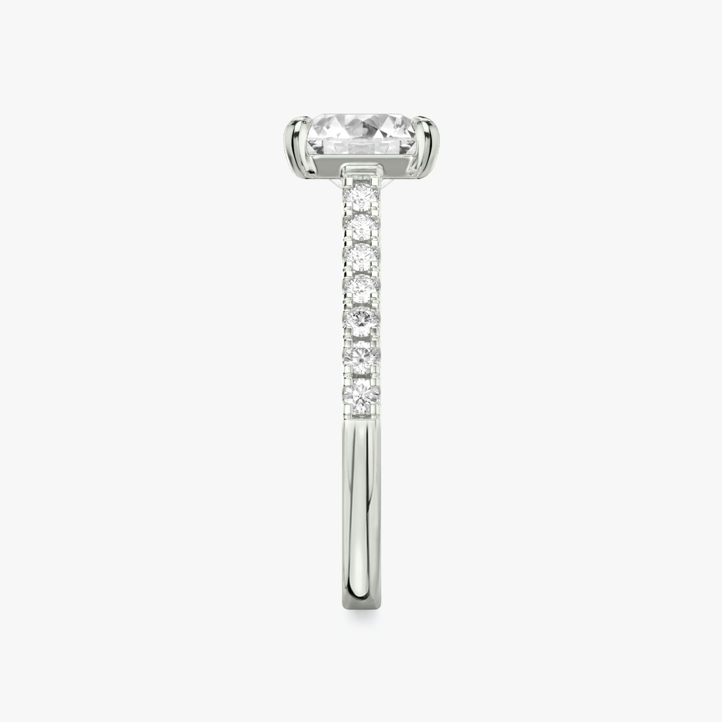 The Cathedral | princess | platinum | bandAccent: pave | diamondOrientation: vertical | caratWeight: other