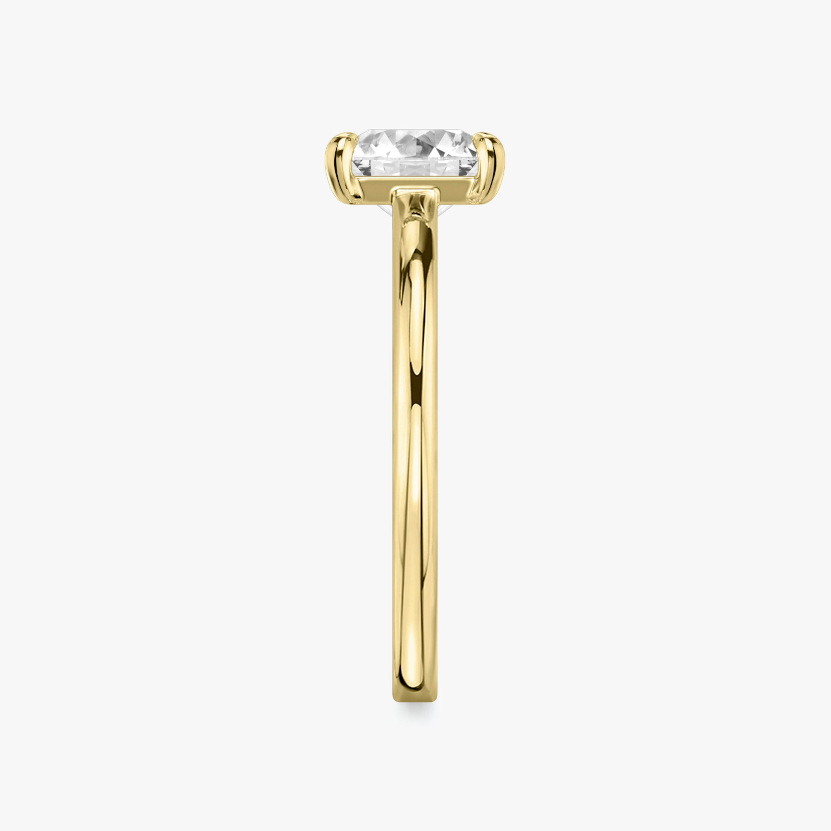 The Cathedral | Princess | 18k | 18k Yellow Gold | Band: Plain | Diamond orientation: vertical | Carat weight: See full inventory