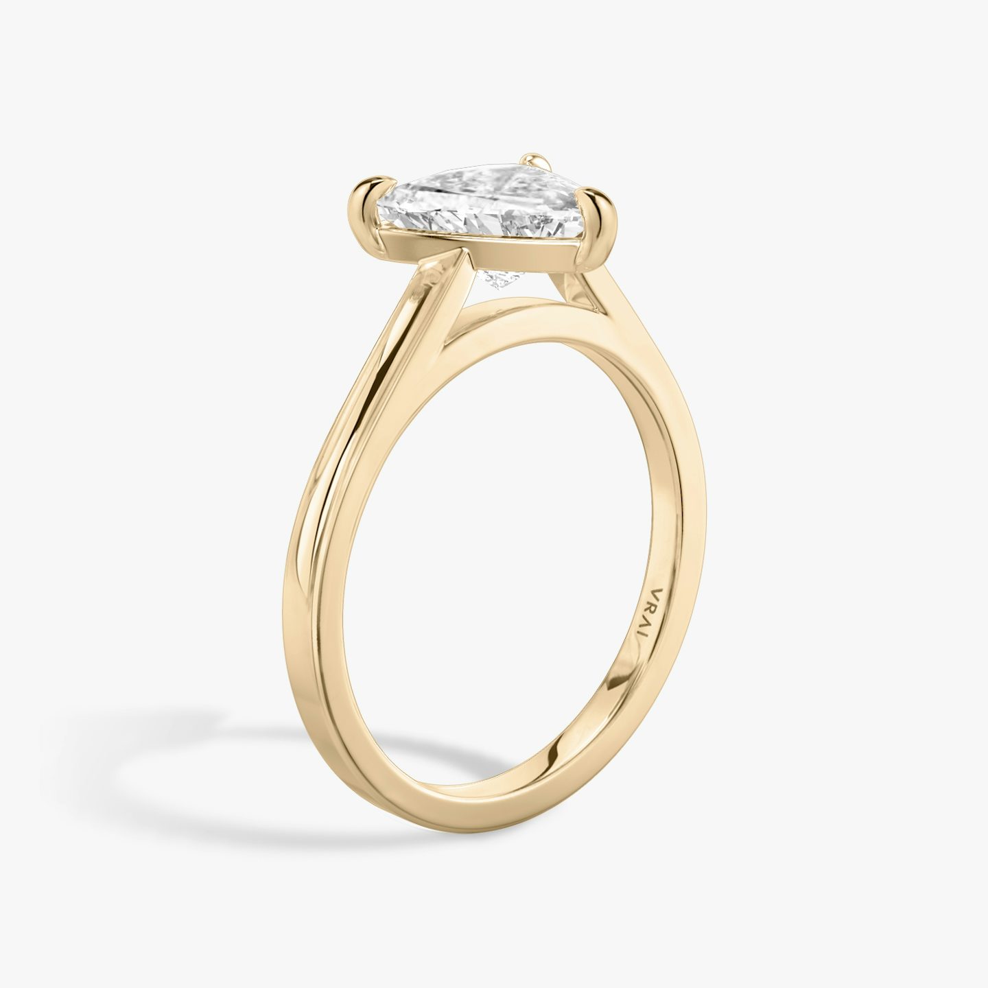 The Cathedral | trillion | 14k | rose-gold | bandAccent: plain | diamondOrientation: vertical | caratWeight: other