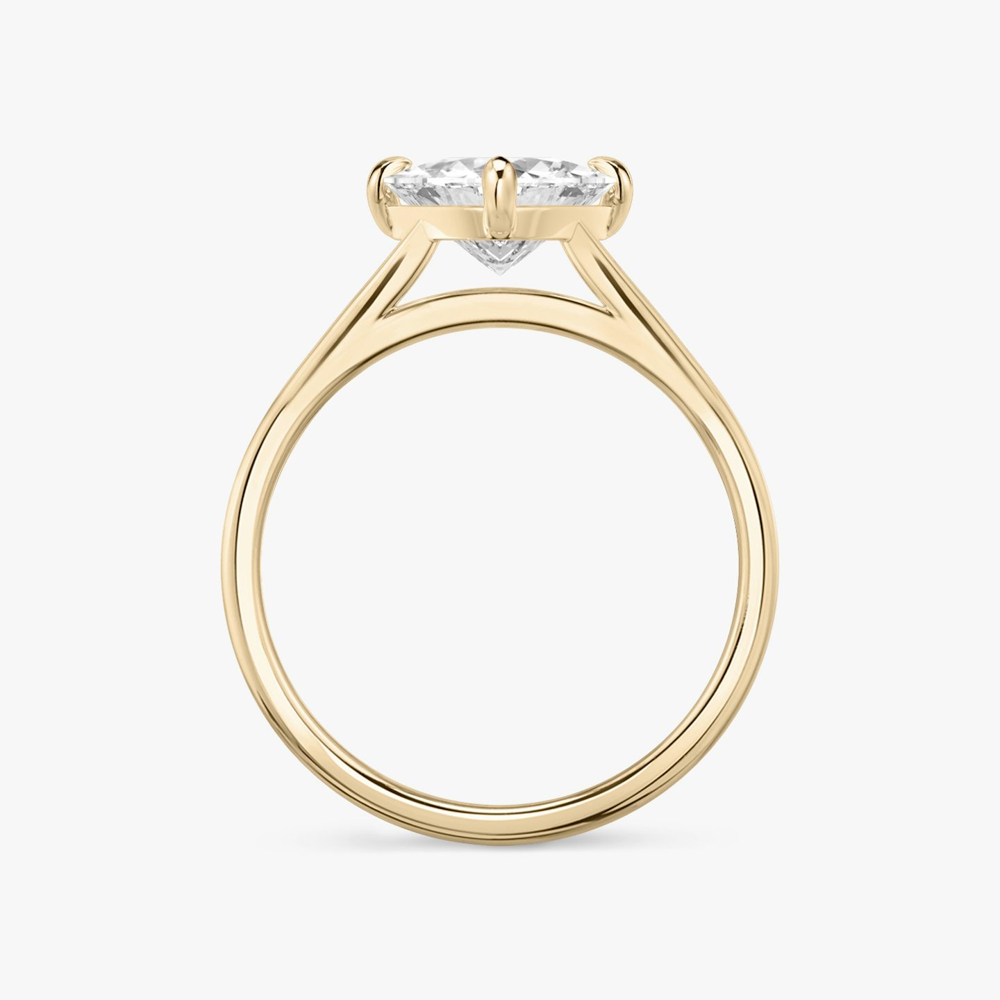 The Cathedral | trillion | 14k | rose-gold | bandAccent: plain | diamondOrientation: vertical | caratWeight: other