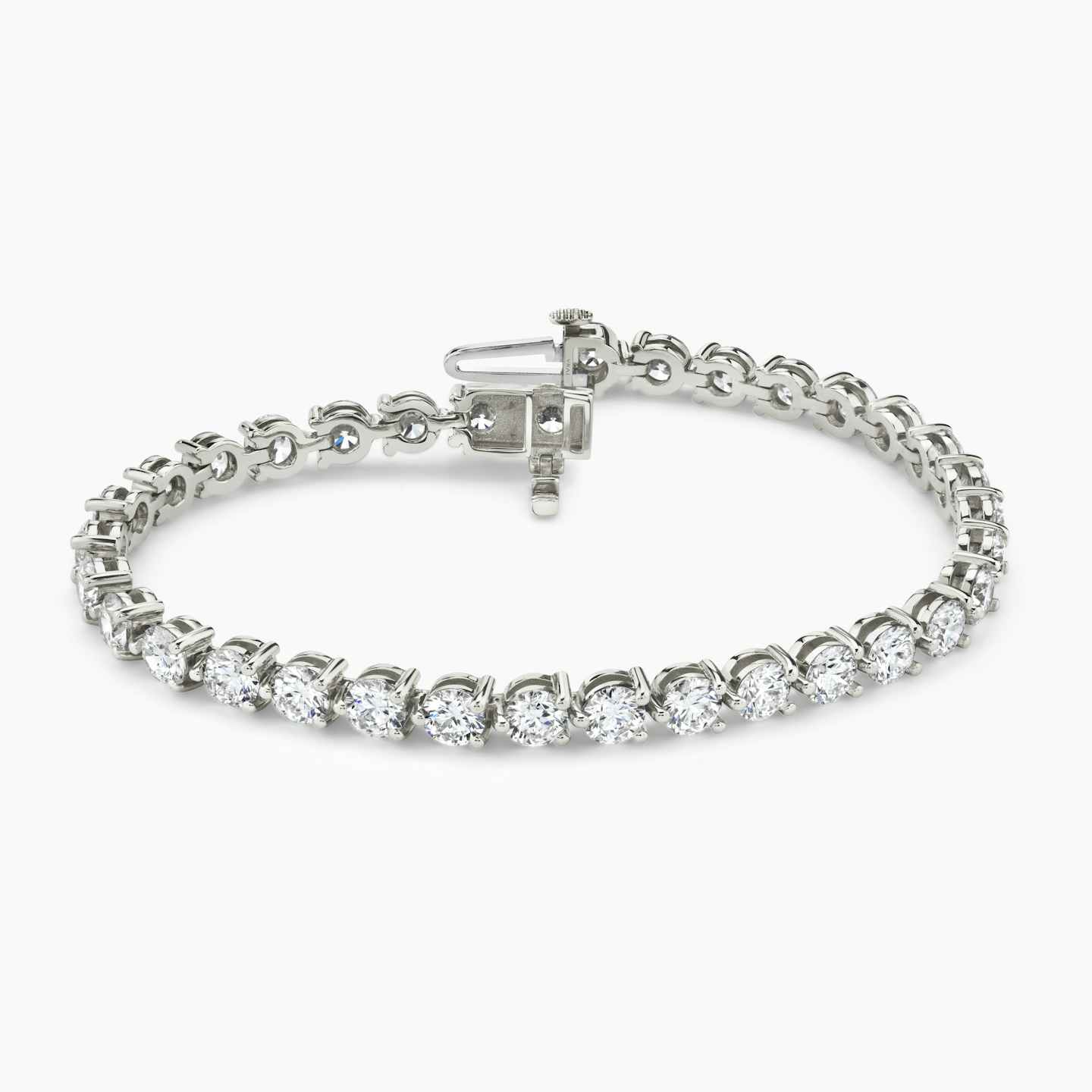 Round Diamond Tennis Bracelet - Large Closeup image of Round Diamond Tennis Bracelet - Large