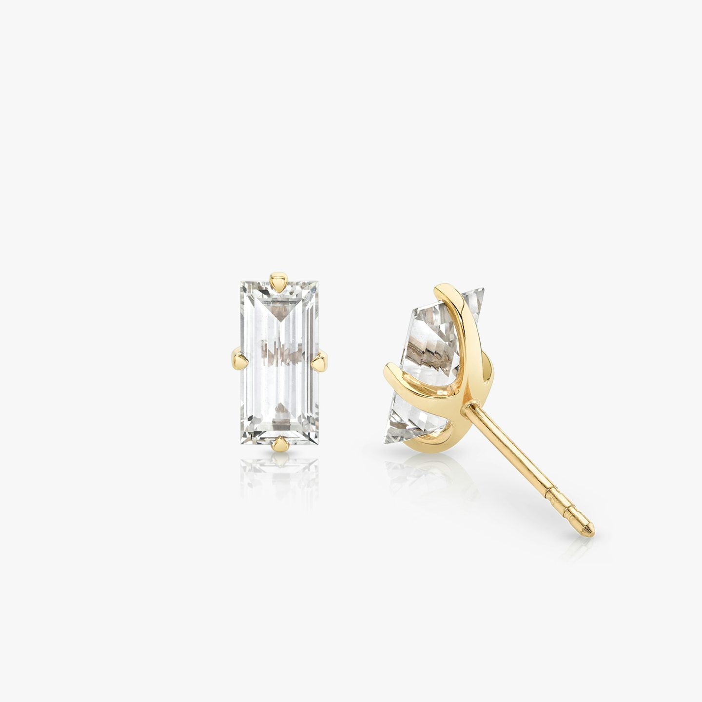 VRAI Iconic Stud | baguette | 14k | yellow-gold | caratWeight: 0.75ct