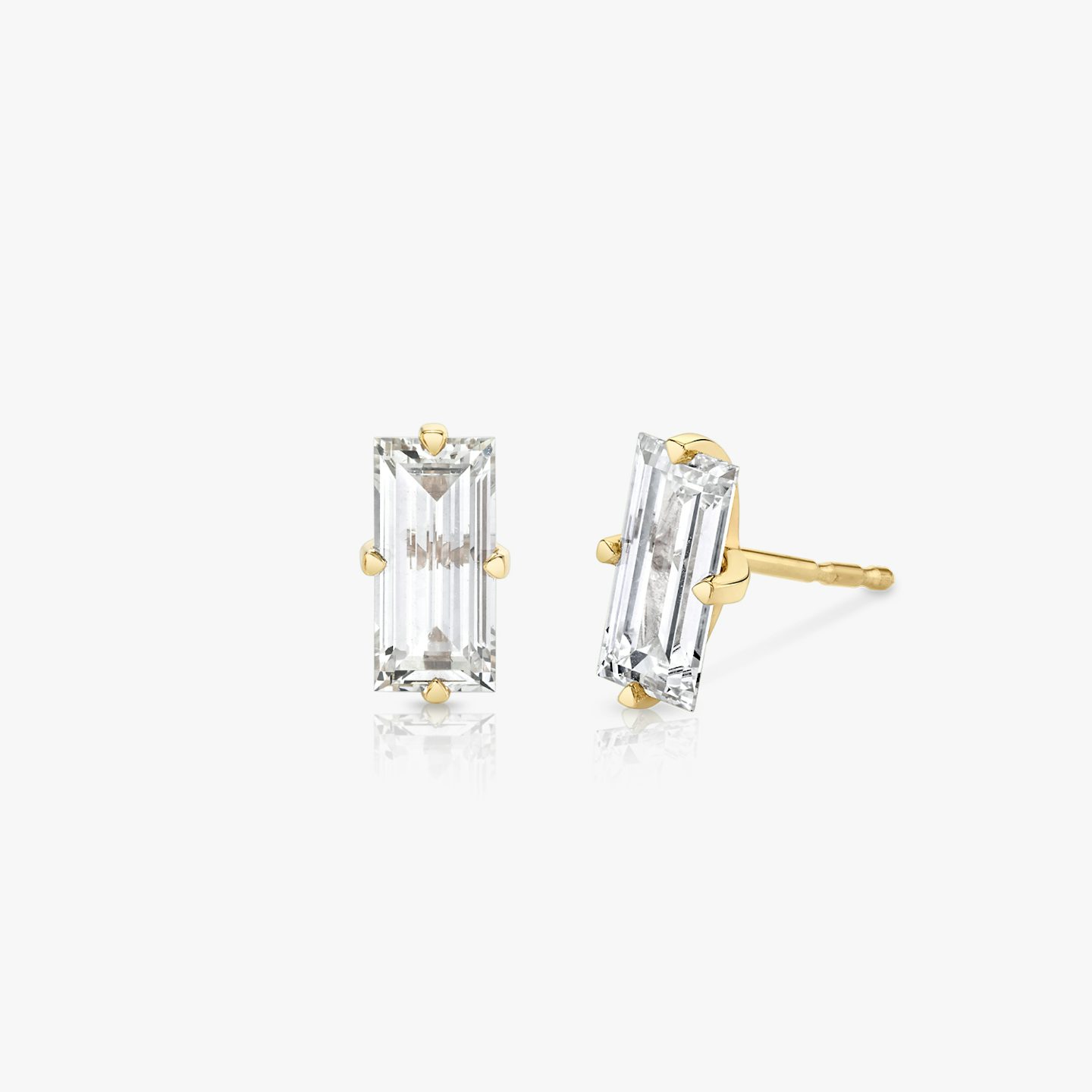 VRAI Iconic Stud | baguette | 14k | yellow-gold | caratWeight: 0.75ct