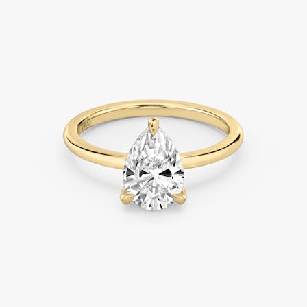 Classic Pear Solitaire Engagement Ring