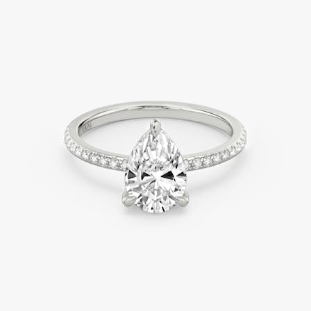 Pear diamond ring