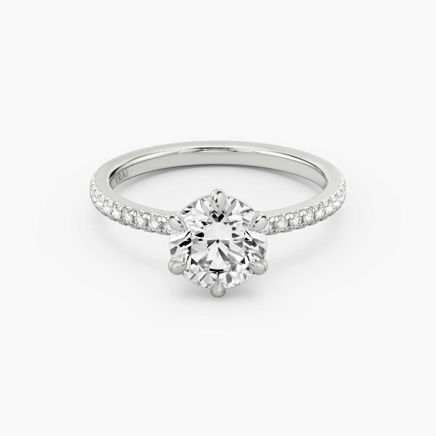 The Signature 6-Prong The signature 6 prong round brilliant engagement ring