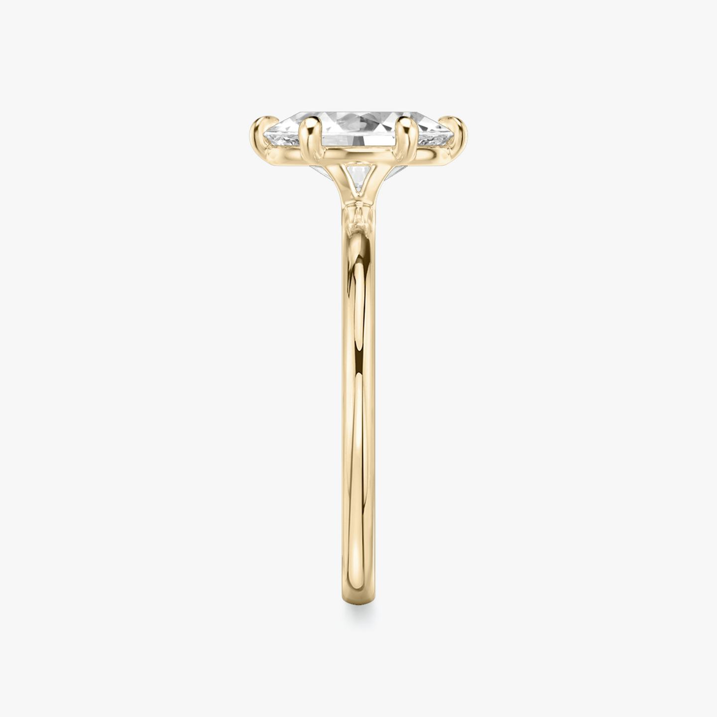 The Signature 6 Prong | Oval | 14k | 14k Rose Gold | Band: Plain | Diamond orientation: vertical | Carat weight: See full inventory