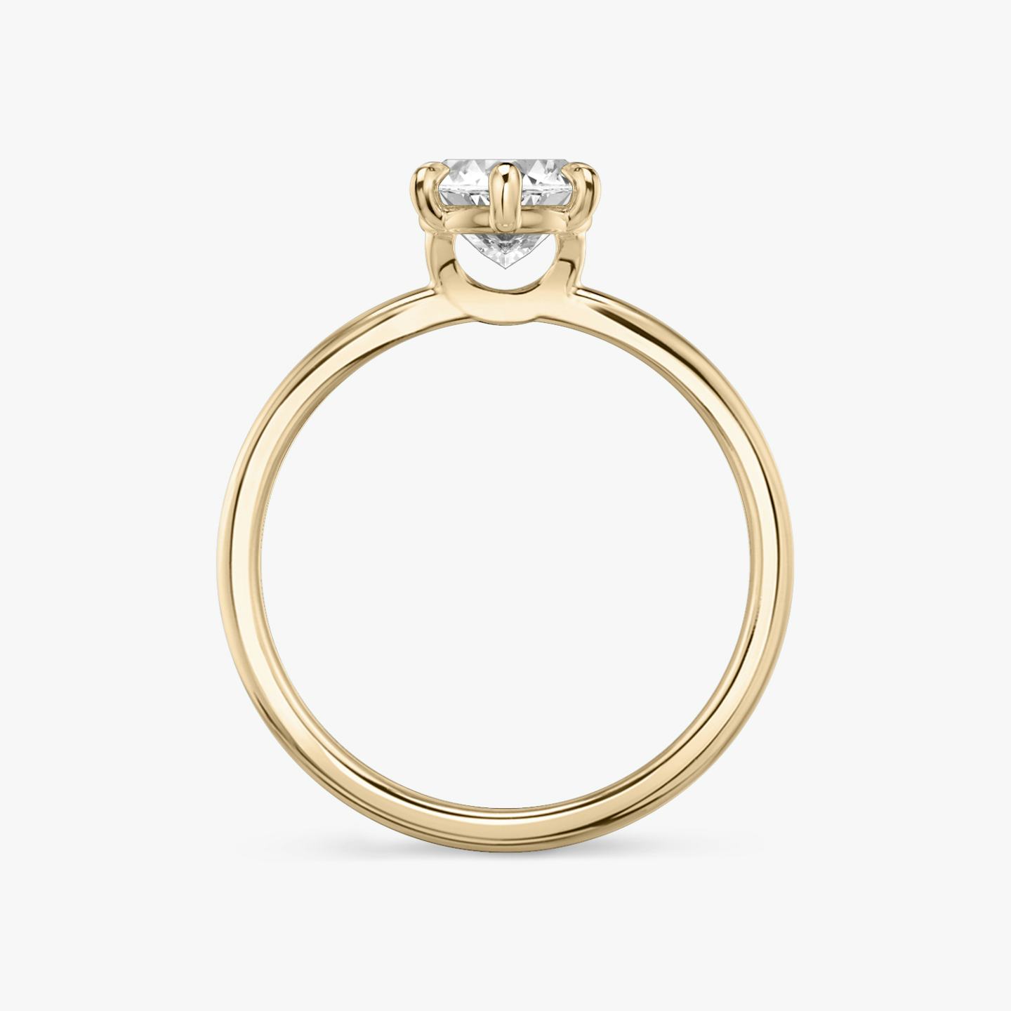 The Signature 6 Prong | Pavé Marquise | 14k | 14k Rose Gold | Band: Plain | Diamond orientation: vertical | Carat weight: See full inventory