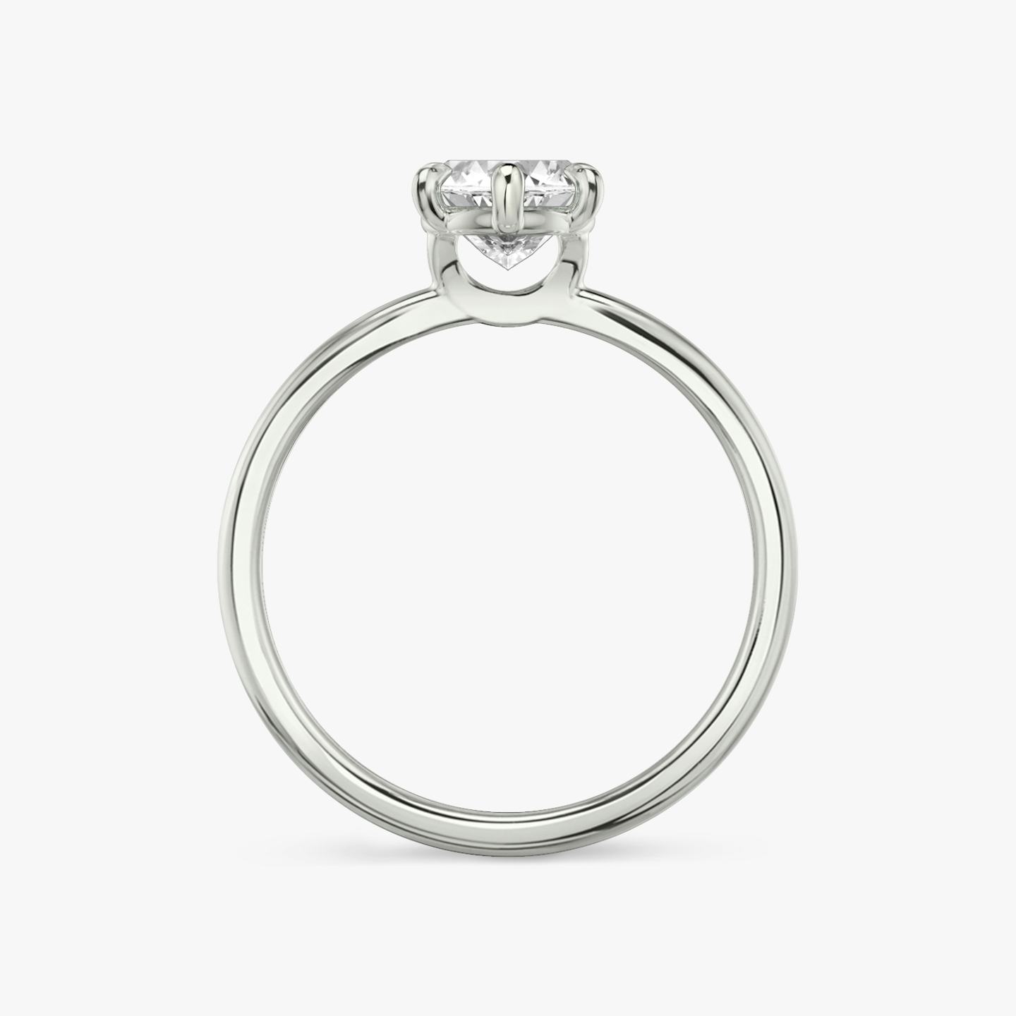 The Signature 6 Prong | Pavé Marquise | 18k | 18k White Gold | Band: Plain | Diamond orientation: vertical | Carat weight: See full inventory