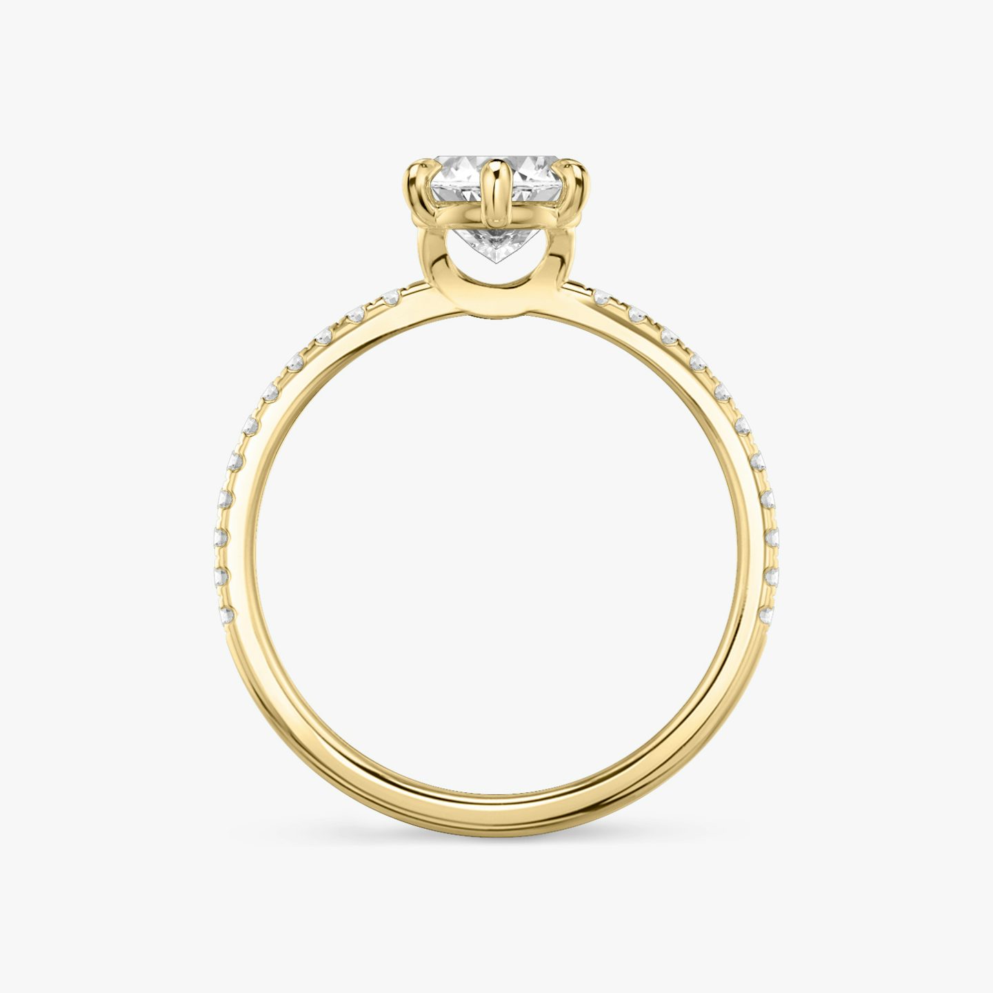 The Signature 6 Prong | marquise | 18k | yellow-gold | bandAccent: pave | diamondOrientation: vertical | caratWeight: other
