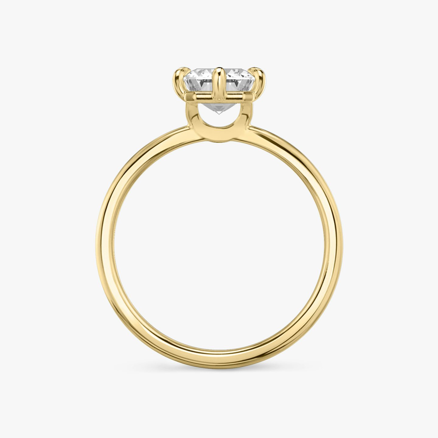 Signature 6 Prong | Emerald | 18k | 18k Gelbgold | Ring: Schlicht | Diamantausrichtung: vertical | Karatgewicht: Gesamtbestand ansehen