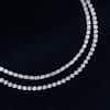 Closeup image of Celestial Double Strand Tennis Necklace